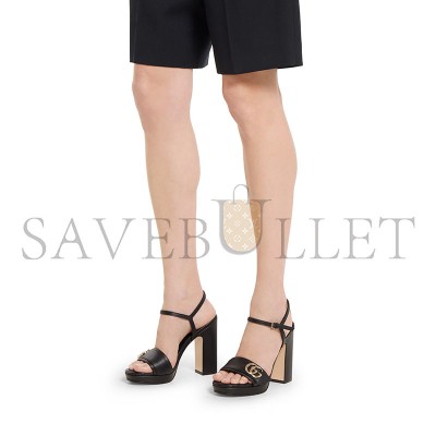 GUCCI WOMEN'S PLATFORM SANDAL WITH DOUBLE G 853693